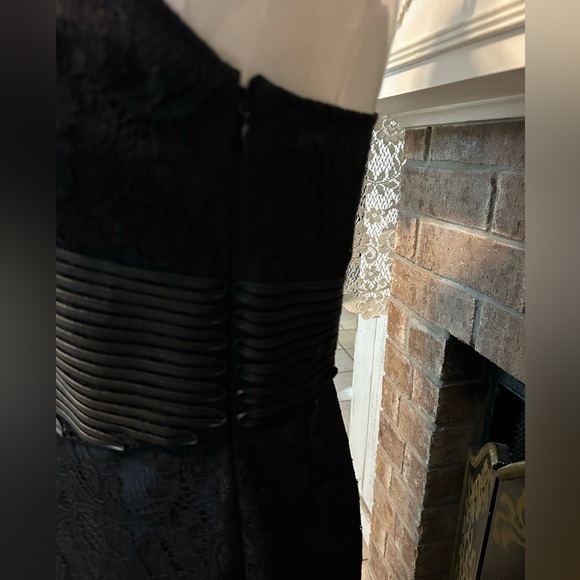 Jerome Rebrode Ralph Lauren Purple Label Black Lace Cocktail Maxi Dress Formal 8 - Picture 5 of 13